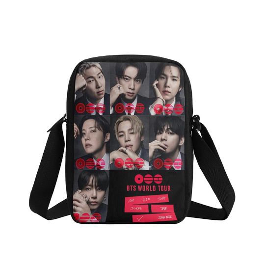 BTS Kpop Boy Band Crossbody Bag, Bangtan Boys Crossbody Bag, Arirang Army Bag, K-Pop BTS Merch, BTS Lover Gift