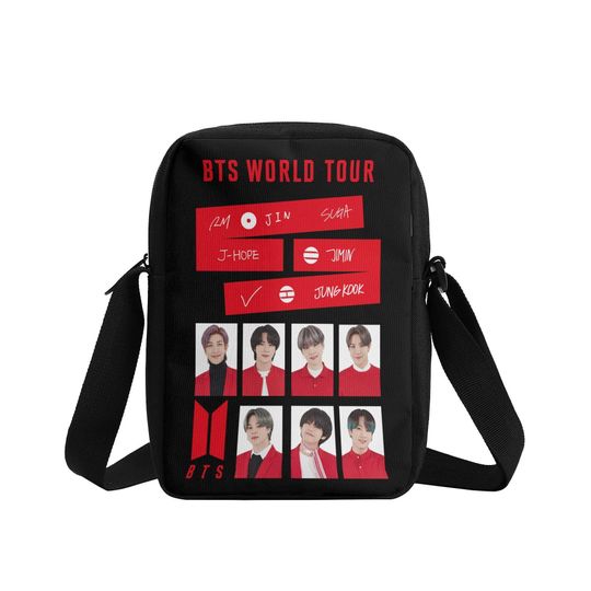 BTS Kpop Boy Band Crossbody Bag, Bangtan Boys Crossbody Bag, Arirang Army Bag, K-Pop BTS Merch, BTS Lover Gift
