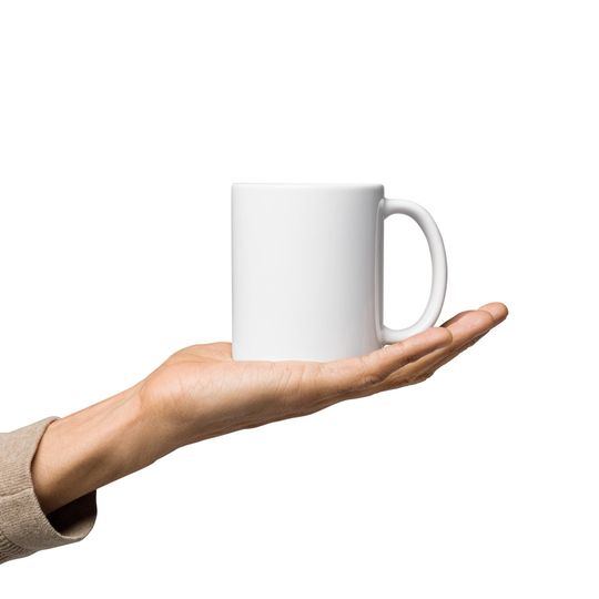 Turning Point Military Hype White glossy mug