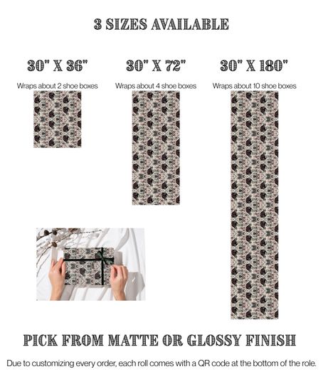 Krampus Wrapping Paper | Dark Holiday Folklore | Alternative Xmas Spooky