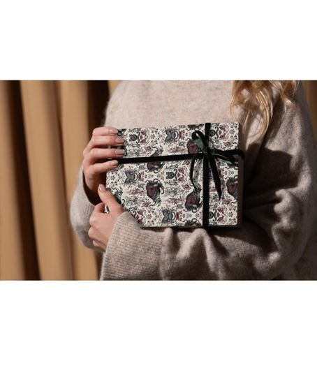 Krampus Wrapping Paper | Dark Holiday Folklore | Alternative Xmas Spooky