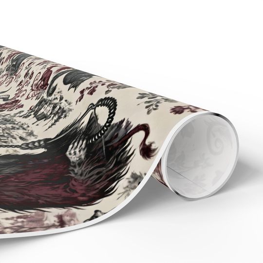 Krampus Wrapping Paper | Dark Holiday Folklore | Alternative Xmas Spooky