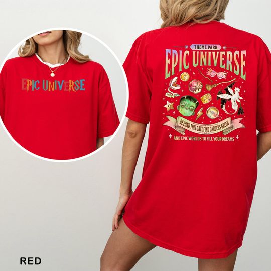 Epic Universe Shirt, Comfort Colors, Universal Studios Theme Park Trip Tee 413426