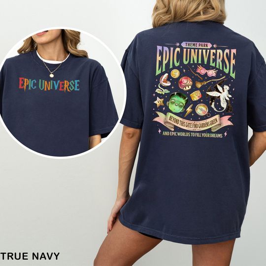 Epic Universe Shirt, Comfort Colors, Universal Studios Theme Park Trip Tee 413426