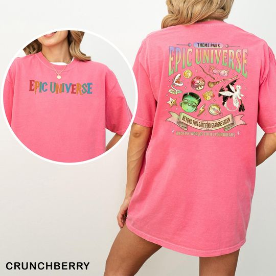 Epic Universe Shirt, Comfort Colors, Universal Studios Theme Park Trip Tee 413426