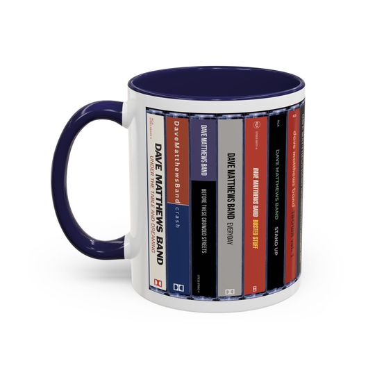 Dave Matthews Band Cassette Mug, Music Lover Gift, Accent Coffee Cup