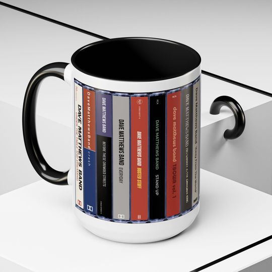 Dave Matthews Band Cassette Mug, Music Lover Gift, Accent Coffee Cup