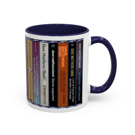 Dave Matthews Band Cassette Mug, Music Lover Gift, Accent Coffee Cup