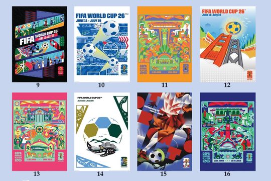 FIFA World Cup 2026 Cityscapes Poster, Home Decor