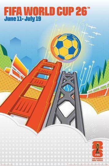 FIFA World Cup 2026 Cityscapes Poster, Home Decor