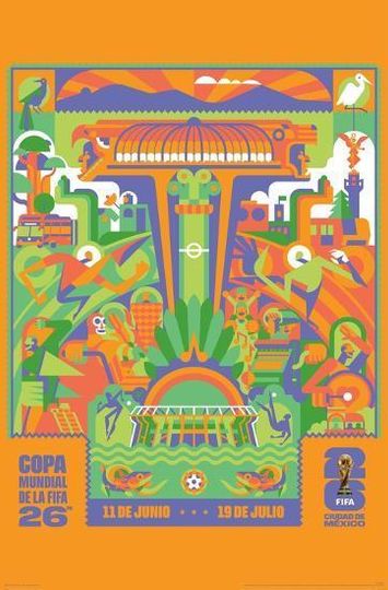 FIFA World Cup 2026 Cityscapes Poster, Home Decor