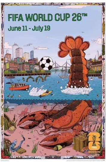 FIFA World Cup 2026 Cityscapes Poster, Home Decor