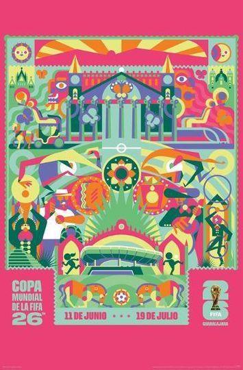 FIFA World Cup 2026 Cityscapes Poster, Home Decor