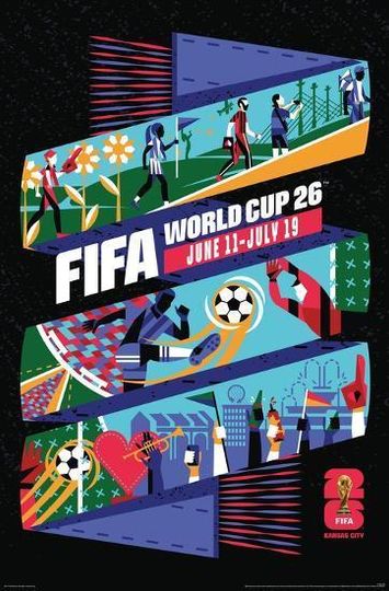 FIFA World Cup 2026 Cityscapes Poster, Home Decor