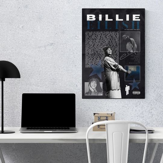 Billie Matte Poster | Hit Me Hard and Soft Inspired Art Print | Minimalist Music Wall Decor | Premium Vertical Poster