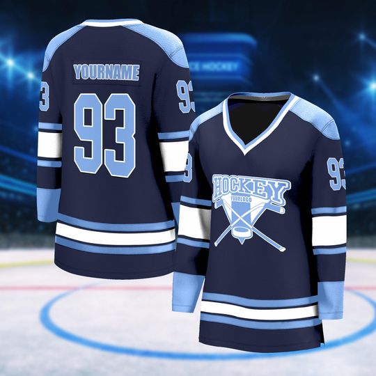 Custom Ice Hockey Jersey Personalized Team Name and Number Long Sports Uniform