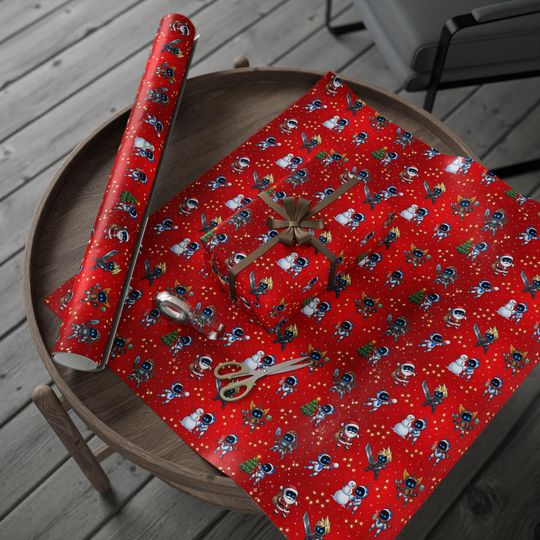 Astro Bots Holiday Heroes Wrapping Paper | Cloud, Ratchet, Aloy & More!