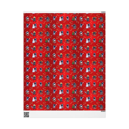 Astro Bots Holiday Heroes Wrapping Paper | Cloud, Ratchet, Aloy & More!
