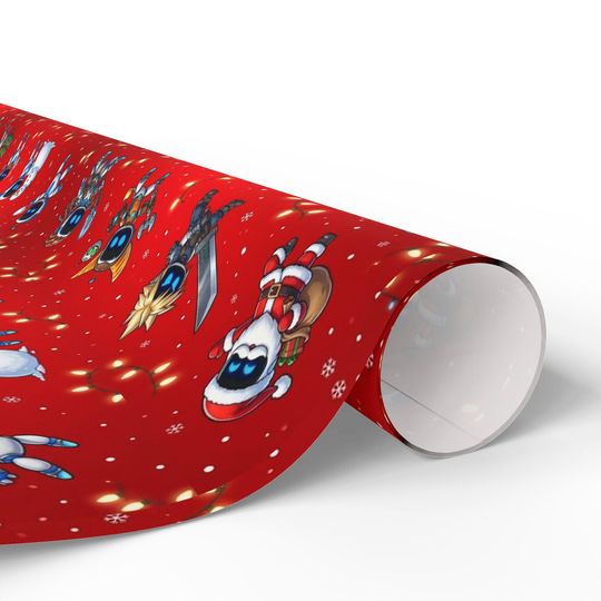 Astro Bots Holiday Heroes Wrapping Paper | Cloud, Ratchet, Aloy & More!