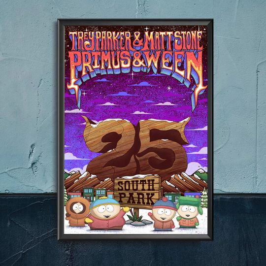 South Park 25th Anniversary Poster