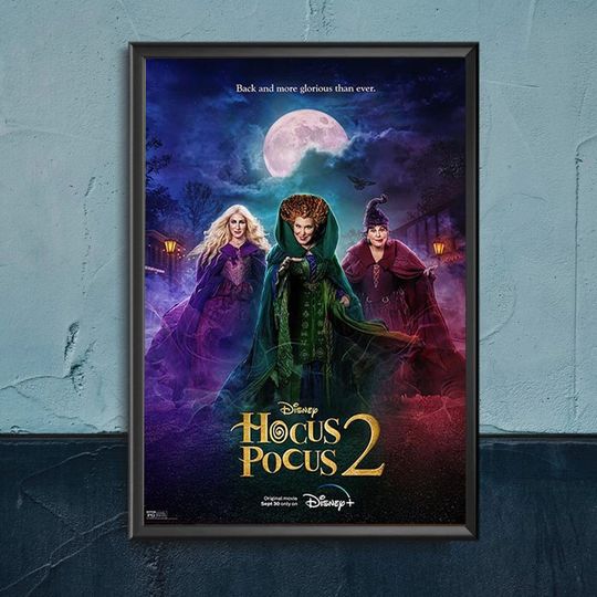 Hocus Pocus 2 Movie Poster, Halloween Witch Poster