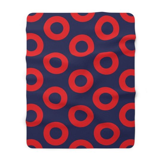 Phish Donut Sherpa Fleece Blanket