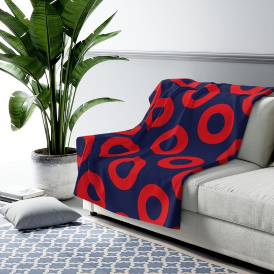 Phish Donut Sherpa Fleece Blanket
