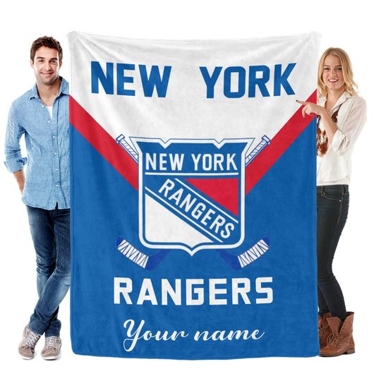 New York Personalized Flannel Blankets,Hockey Fan Gift