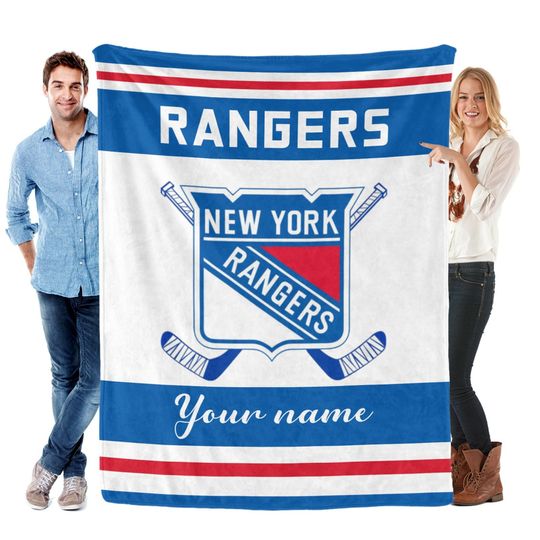 New York Personalized Flannel Blankets,Hockey Fan Gift