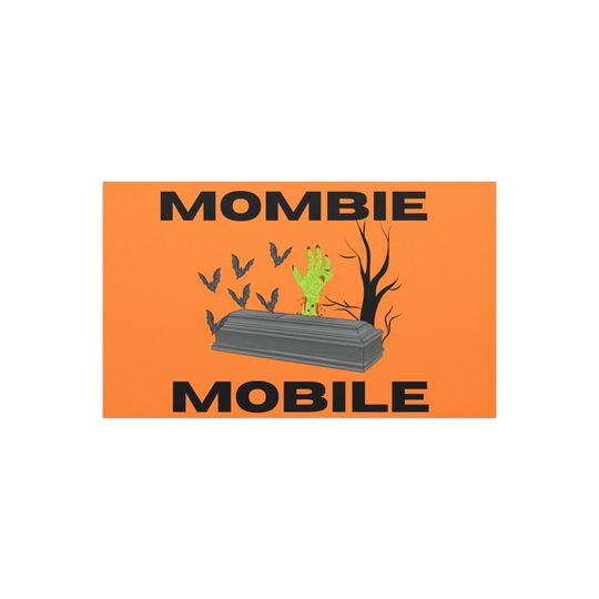 Mombie Mobile Car Magnet - Funny Halloween Mom Car Decal