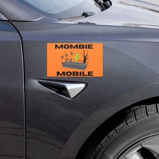 Mombie Mobile Car Magnet - Funny Halloween Mom Car Decal