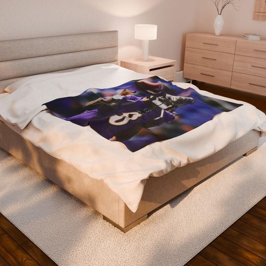 Lamar Jackson Baltimore Ravens Throw Blanket