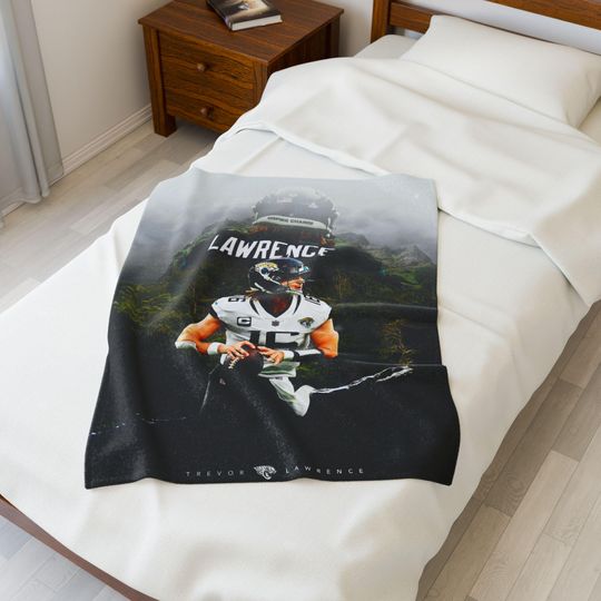 Trevor Lawrence Jaguars Throw Blanket