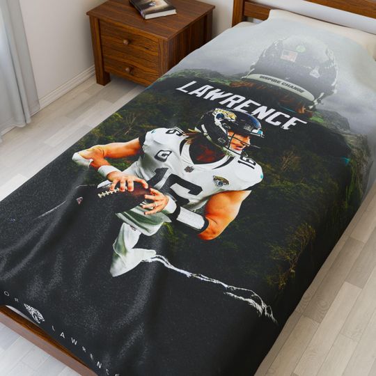 Trevor Lawrence Jaguars Throw Blanket