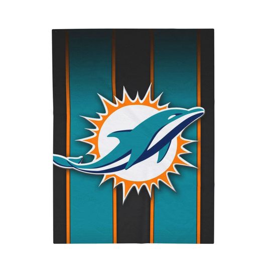 Miami Dolphins Throw Blanket