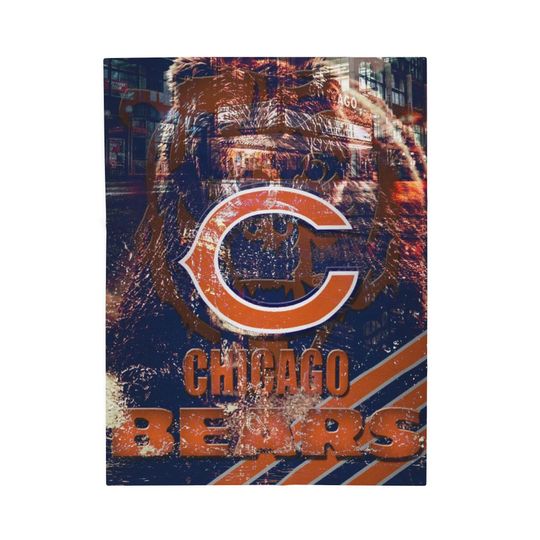 Chicago Bears Throw  Blanket