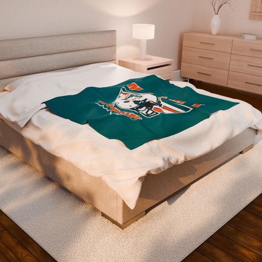 Miami Dolphins Throw Blanket -