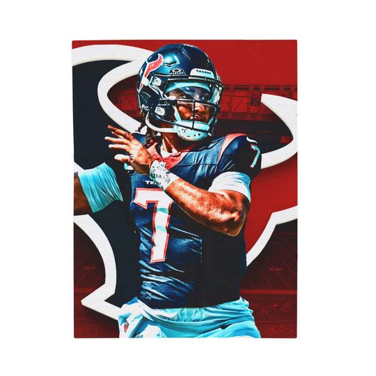 C.J. Stroud Texans Throw Blanket