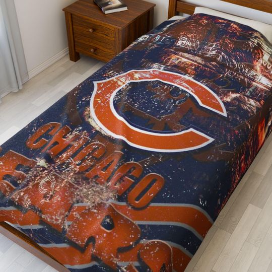 Chicago Bears Throw  Blanket