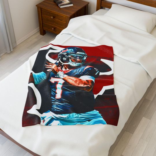 C.J. Stroud Texans Throw Blanket