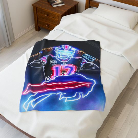 Josh Allen Buffalo Throw Blanket