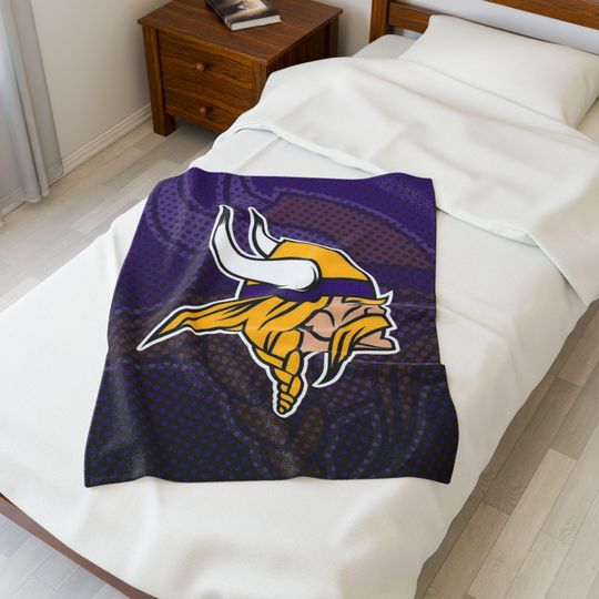Minnesota Vikings Plush Fleece Blanket Decorative Throw
