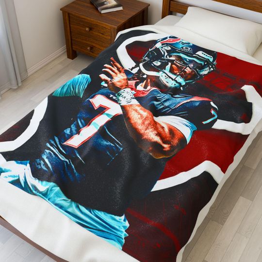 C.J. Stroud Texans Throw Blanket