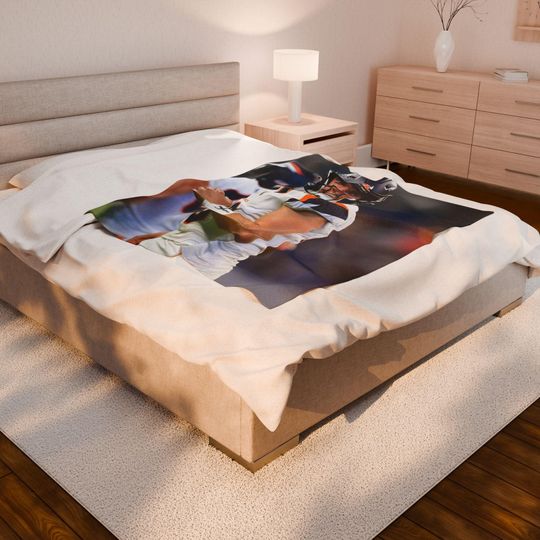Bo Nix Broncos Throw Blanket