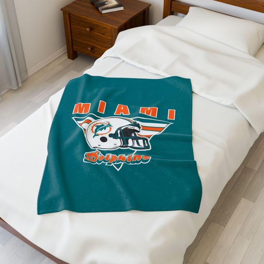 Miami Dolphins Throw Blanket -