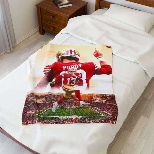 Brock Purdy 49ers Throw Blanket