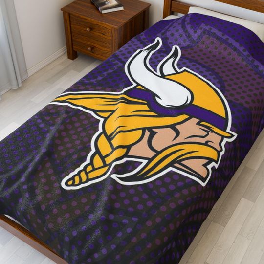 Minnesota Vikings Plush Fleece Blanket Decorative Throw