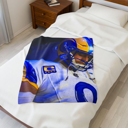 Matthew Stafford Rams Throw Blanket