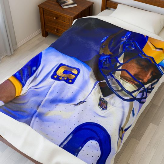 Matthew Stafford Rams Throw Blanket