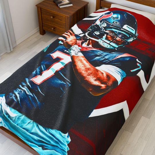 C.J. Stroud Texans Throw Blanket